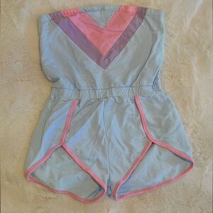 Sugar Thrillz Pastel Pink and Blue Romper